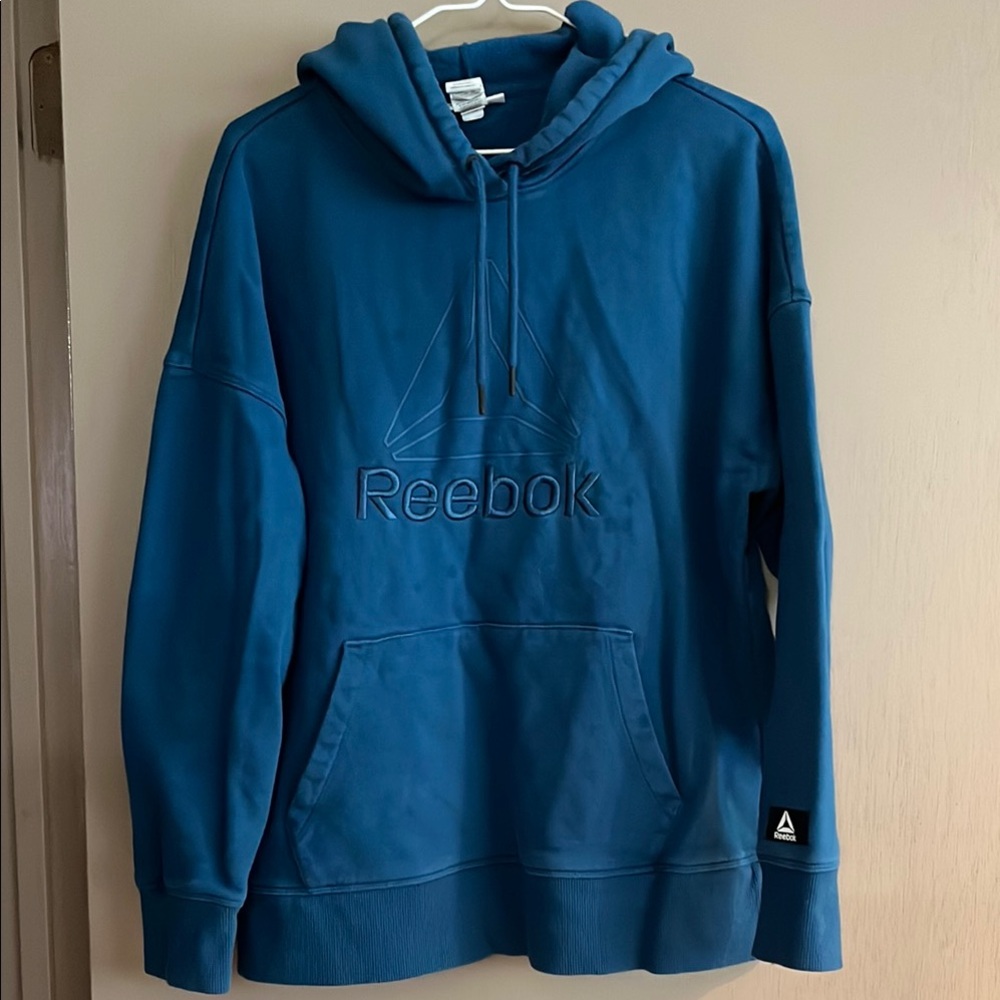 Reebok Blue Sweatshirt Pullover with Hood